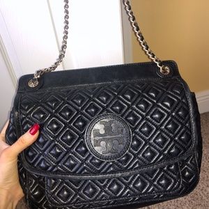 Vintage Black Tory Burch Chain Purse